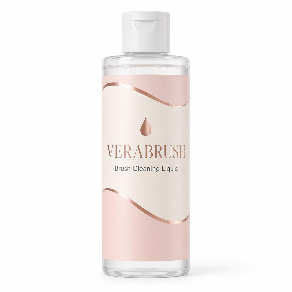 Verabrush brush cleaning liquid, front view